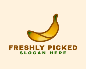 Organic Banana Fruit logo design