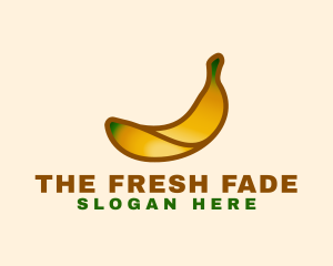 Organic Banana Fruit logo design