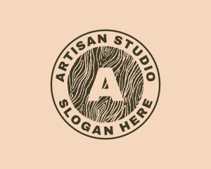 Wood Log Furniture logo design