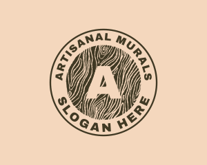 Wood Log Furniture logo design