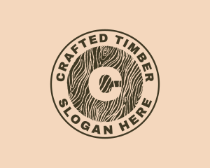 Wood Log Furniture logo design