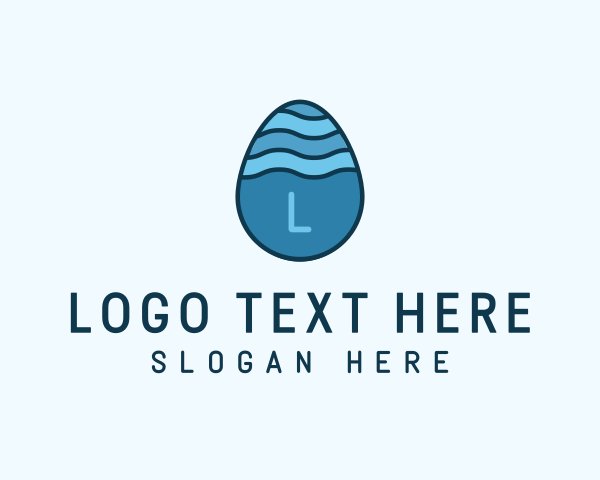 Oval Easter Egg logo