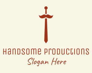 Hipster Mustache Necktie  logo