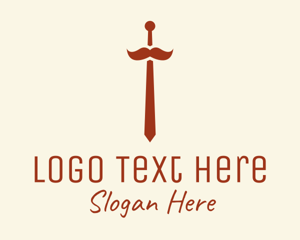 Hipster Mustache Necktie  logo