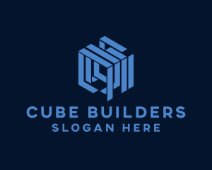 Cyber Tech Cube logo design