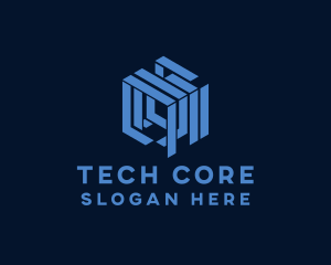 Cyber Tech Cube logo design