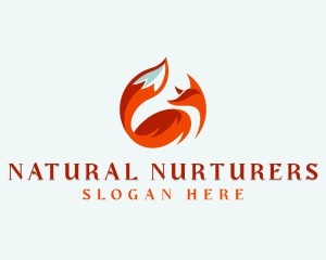 Wild Fox Animal logo design