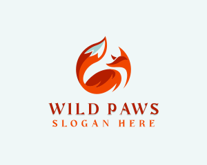 Wild Fox Animal logo