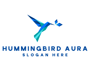 Crystal Leaf Hummingbird logo