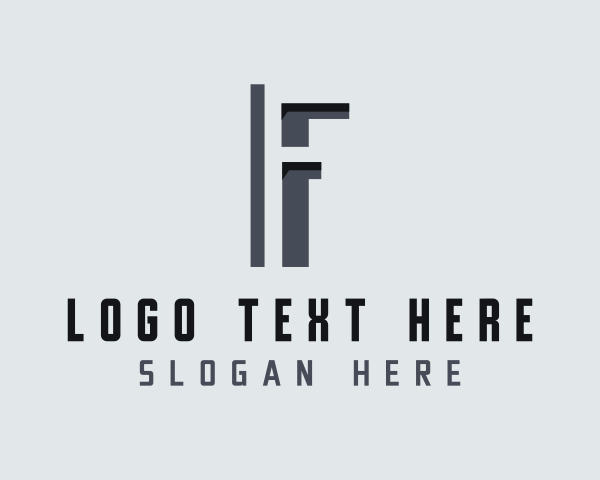 Letter F logo example 1