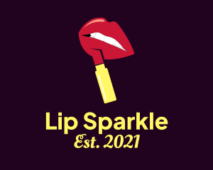 Sexy Lipstick Cosmetic logo design