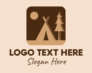 Brown Outdoor Camping App logo