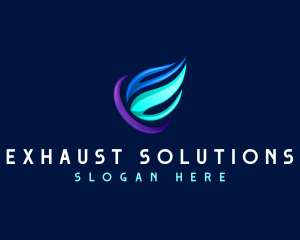 HVAC Air Ventilation logo design