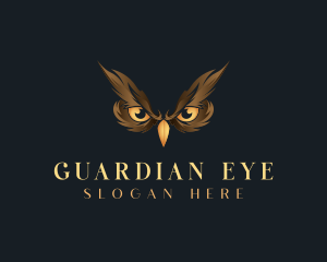 Bird Owl Eyes logo design