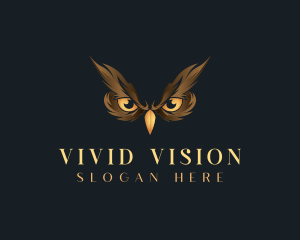 Bird Owl Eyes logo design