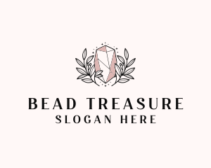 Crystal Wreath  Jewel logo design