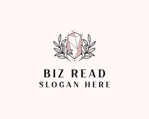 Crystal Wreath  Jewel logo design