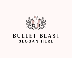 Crystal Wreath  Jewel logo design