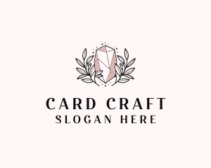 Crystal Wreath  Jewel logo design