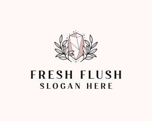 Crystal Wreath  Jewel logo design