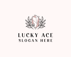 Crystal Wreath  Jewel logo design