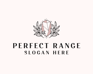 Crystal Wreath  Jewel logo design