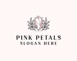 Crystal Wreath  Jewel logo design