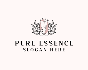 Crystal Wreath  Jewel logo design