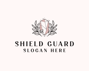 Crystal Wreath  Jewel logo design