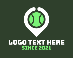 Tennis Ball Location Pin  logo