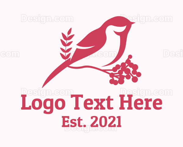 Pink Bird Perch Logo