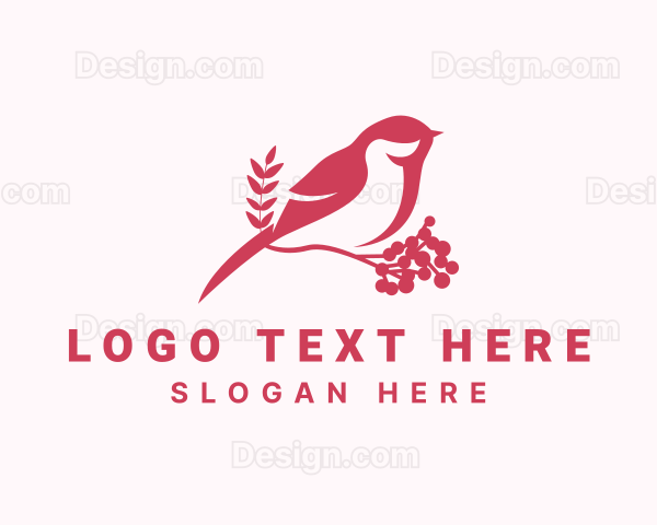 Sparrow Bird Perch Logo