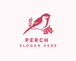 Sparrow Bird Perch logo design