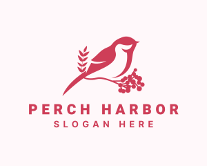 Sparrow Bird Perch logo