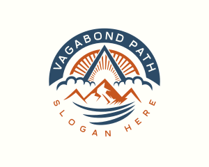 Mountain Peak Hiking logo design