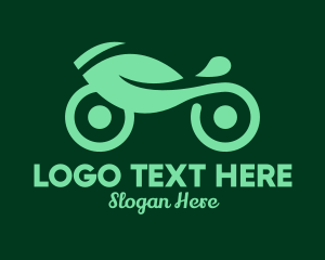 Green Eco Motorcycle Delivery logo