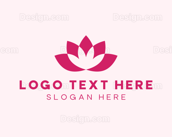 Lotus Yoga Flower Logo