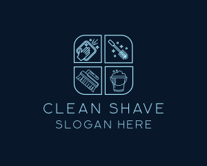 Housekeeping Cleaning Equipment logo design