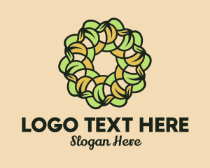 Organic Leafy Wreath  logo