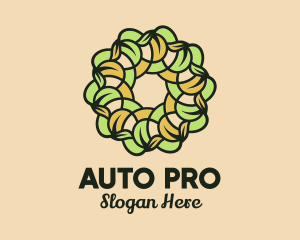 Organic Leafy Wreath  logo