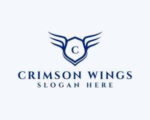 Armor Wings Shield logo design