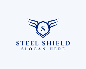 Armor Wings Shield logo design