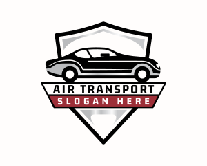 Transportation Car Shield logo design