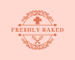 Chef Hat Whisk Bakery logo design