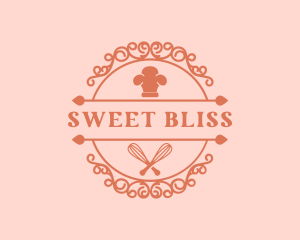 Chef Hat Whisk Bakery logo design