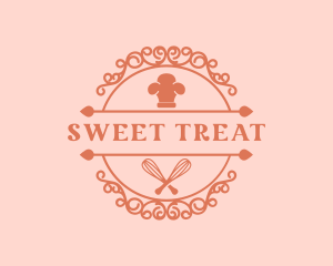 Chef Hat Whisk Bakery logo design