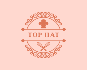 Chef Hat Whisk Bakery logo design