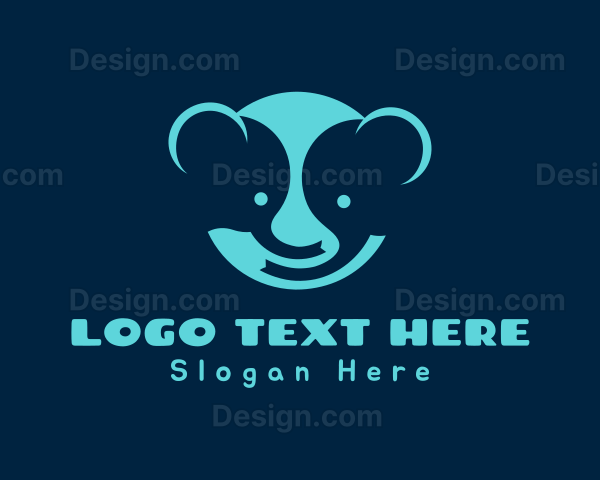 Cute Cartoon Elephant Logo