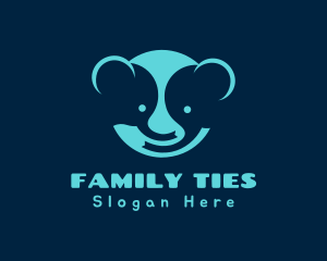 Cute Cartoon Elephant  logo design