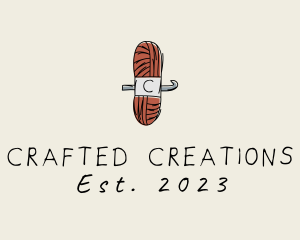 Crochet Knitting Yarn logo design